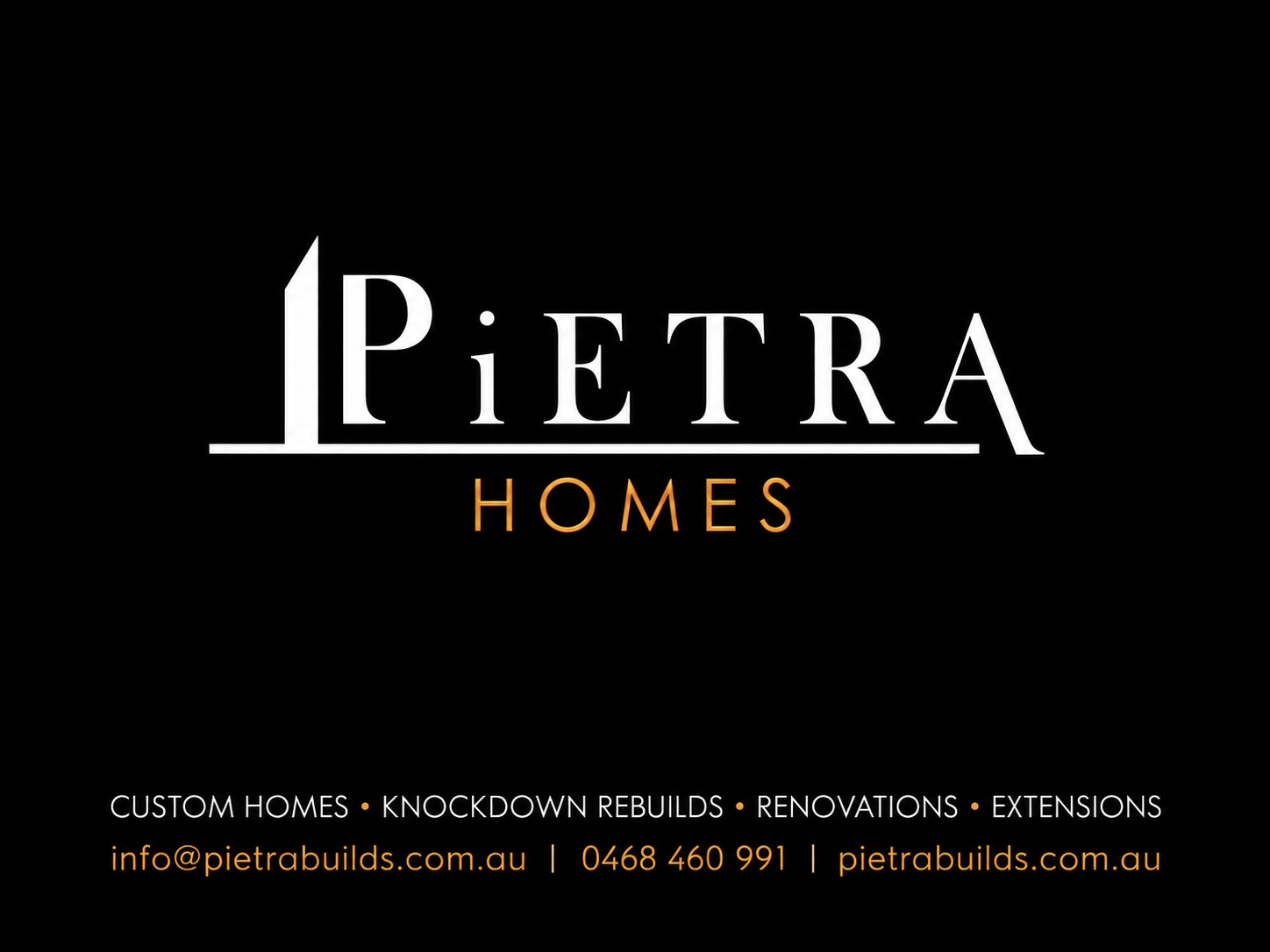 Pietra Homes advertisement